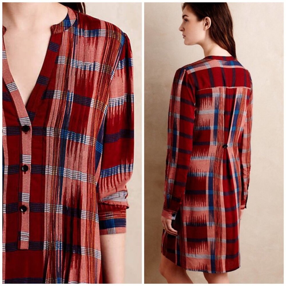 Sao Paulo Plaid Tunic Shirt Dress - Anthropologie - 11 Tylho - Picture 3 of 10